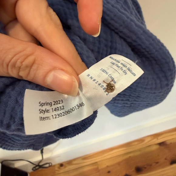 Marine Layer Willow Double Cloth Midi Dress in Periwinkle, M - Picture 12 of 13